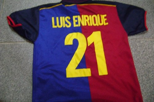 Camiseta Short Vieja Barcelona Niño Enrique Consult Stock Azul 8 - 2