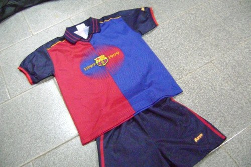 Camiseta Short Vieja Barcelona Niño Enrique Consult Stock Azul 8 - 3