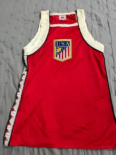 Camiseta Usa Olimpiadas 1988 Deportiva Basque Consultr Stock Rojo Xs