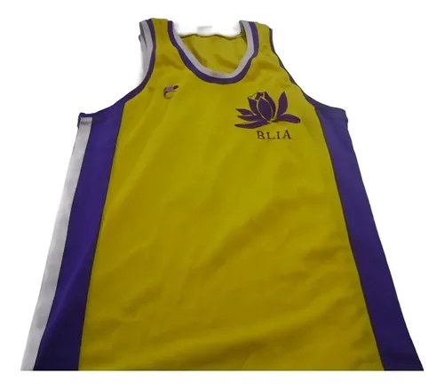 Camiseta Vieja Basquet Rara Oriental Usada Consutl Stock Amarillo 12