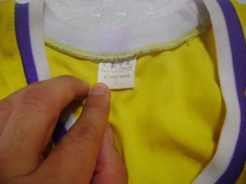 Camiseta Vieja Basquet Rara Oriental Usada Consutl Stock Amarillo 12 - 3