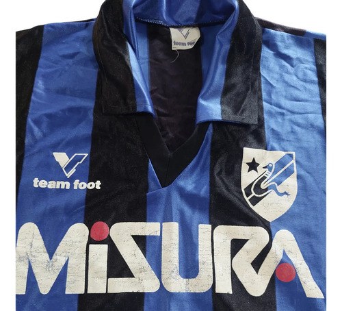 Camiseta Vieja Inter Milan 89 90 Team Foto Consultar Stock Azul No Xl - 3