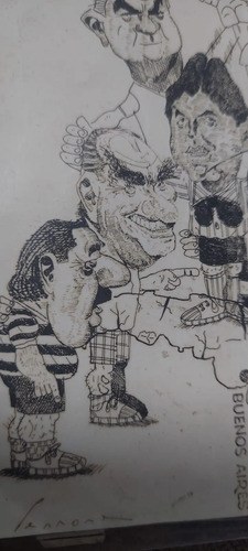 Caricatura Dibujo Alfonsin. R.perrone Consultar Stock - 3