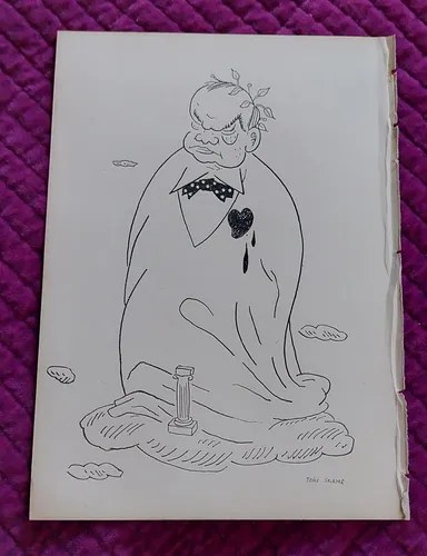 Caricatura Dibujo Ruben Dario Impr Salazar Consultar Stock