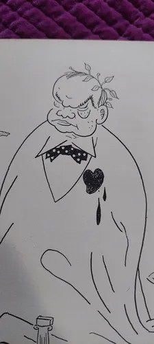 Caricatura Dibujo Ruben Dario Impr Salazar Consultar Stock - 2