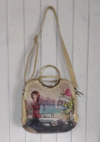 Cartera Bolsa Danielle Ree Consultar Stock Beige Estampas Oro