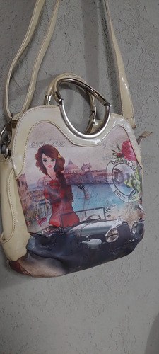 Cartera Bolsa Danielle Ree Consultar Stock Beige Estampas Oro - 8