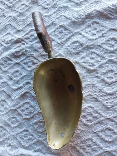 Cenicero Despojados Bronce Manija Madera Consultar Stock Dorado Liso - 7
