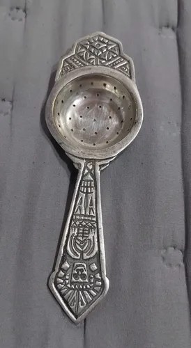 Colador Te Metal Plateado Mexico O Peru Consultar Stock Plateado