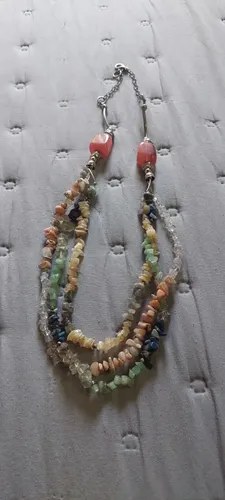 Collar Muy Lindo Piedras Varias Consultar Stock Multicolor