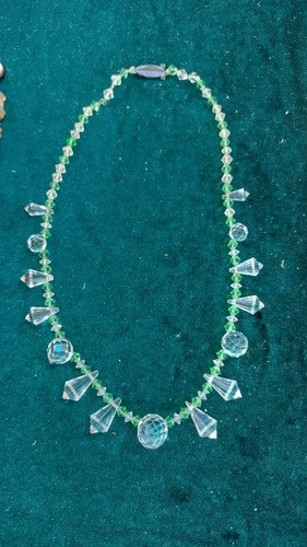 Collar Cristal De Roca Muy Lindo Consultar Stock Blanco