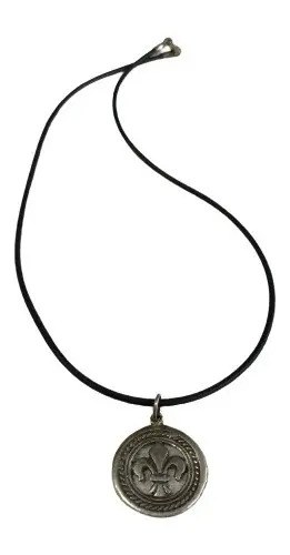 Collar Dije De Plata Flor De Lis Consultar Stock - 5
