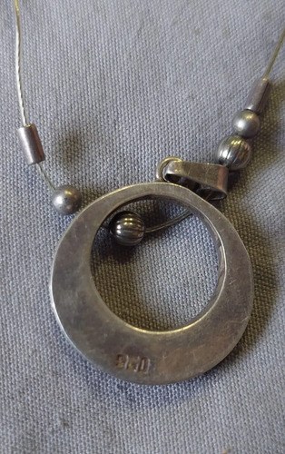 Collar Dije Plata Con Dije De Nacar Consultar Stock Plateado - 4
