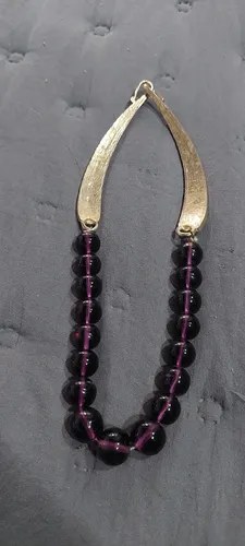 Collar Esferas Cristal Violeta Muy Lindo Consultar Stock Violeta - 4