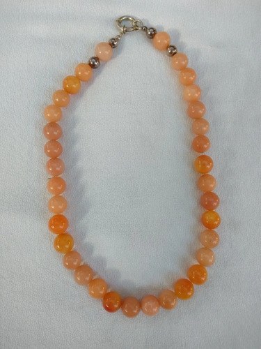 Collar Esferas Piedra Aventurina Muy Lindo Consultar Stock
