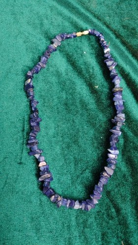 Collar Piedra Sodalita Color Azul Muy Linda Consultar Stock Azul