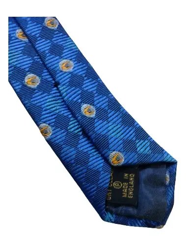 Corbata Azul Seda Tenis Copa Davis B. James Consultar Stock Azul - 3