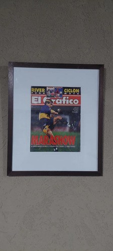 Cuadro Maradona Boca Grafico Marashow Consultar Stock Marrón Xxx