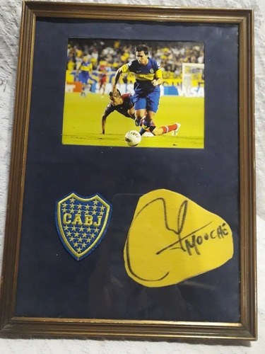 Cuadro Con Autógrafo P .mouche Boca Jrs Consult Stock
