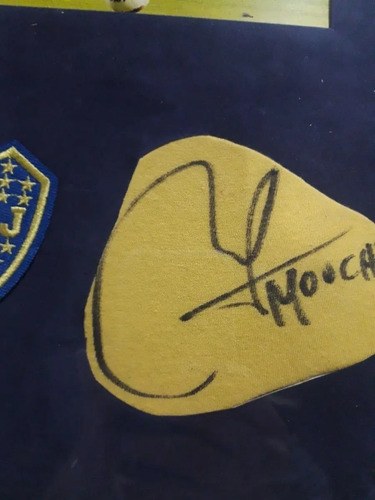 Cuadro Con Autógrafo P .mouche Boca Jrs Consult Stock - 3