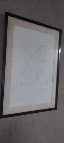 Cuadro Dibujo Mujer Enrique Fornieles Consultar Stock