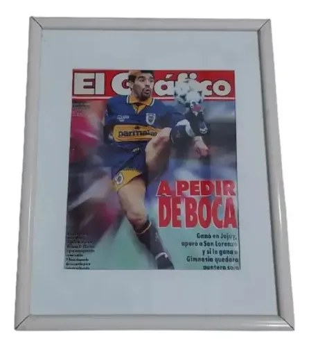 Cuadro Póster Maradona Boca Graficenmarcad Consultar Stock Marrón Xxx