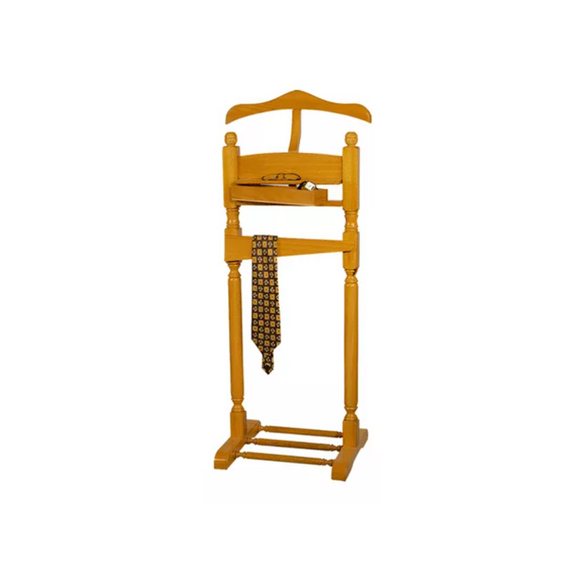 Perchero De Pie Valet Roble Ropa Roble H:1.20cm 40cm Ancho - 2/2