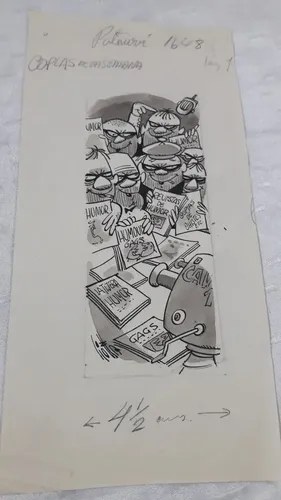 Dibujo Comic Liotta Tinta Sobre Papel Consultar Stock