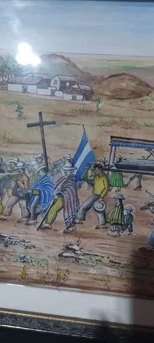 Dibujo Cuadro Dibujo Raro Procesion Norteña Consultar Stock - 2