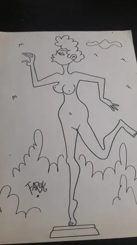 Dibujo Desnudo Orig. Faruk Consultar Stock