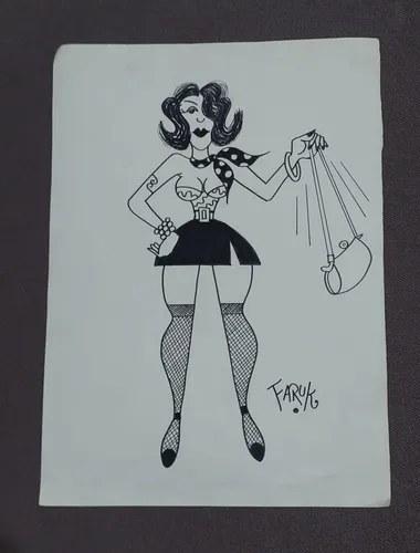 Dibujo Fibra Prostituta Orig. Faruk Consultar Stock