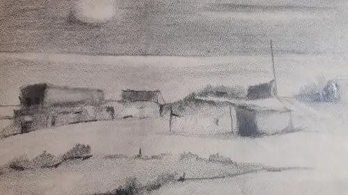 Dibujo Lapiz M. Esgrelli 67 Mar Del Plata Consultar Stock - 2