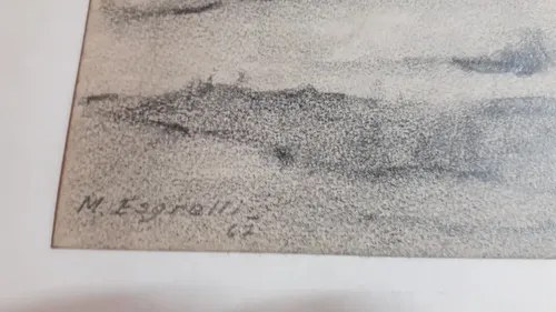 Dibujo Lapiz M. Esgrelli 67 Mar Del Plata Consultar Stock - 3
