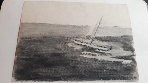 Dibujo Lapiz M.esgrelli 68 Cielo Y Olas Consultar Stock