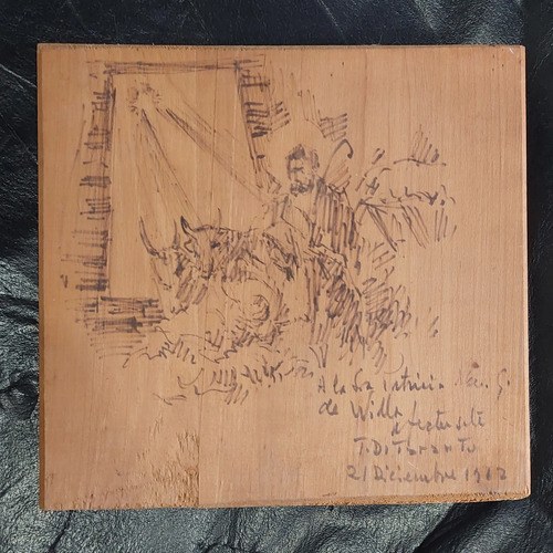 Dibujo Madera Tomas Ditaranto 1962 Consultar Stock