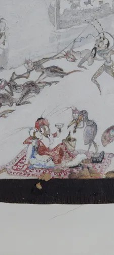 Dibujo Raro Hormigas Año 1945 Consultar Stock - 4