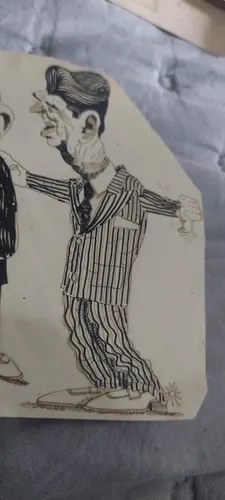 Dibujo Tinta Raul Perrone Reagan Dolar Consultar Stock - 7