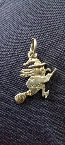 Dije Colgante Bruja Plata 900 Consultar Stock Plateado
