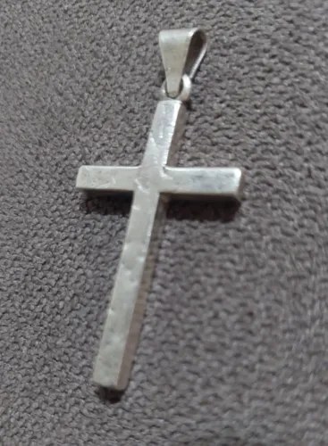 Dije Cruz Plata Sellada Sellada 900 Consultar Stock Plateado - 3