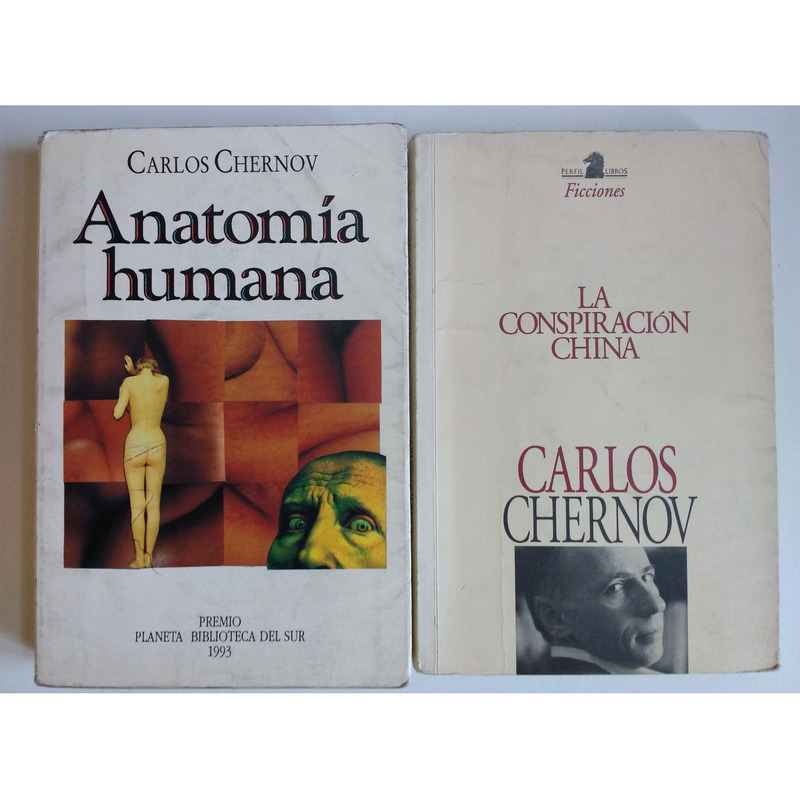 Lote 2 libros Carlos Chernov - Anatomía humana + La conspiración china