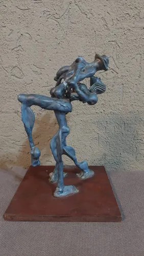 Escultura Bailarines Tango Desnudo L. Guerra Consultar Stock Gris Oscuro