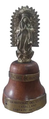 Escultura Bronce Virgen Guadalupe 1964 Consultar Stock Dorado