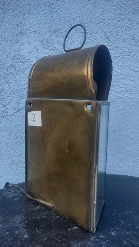 Farol Viejo Bronce Tipo Ferrocarril Consultar Stock - 4