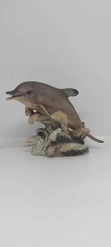 Figura Delfin Porcelana Japon Marca Uccti Consultar Stock Gris