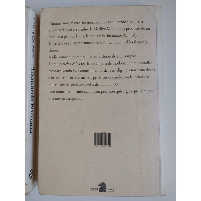 Lote 2 libros Carlos Chernov - Anatomía humana + La conspiración china - 3