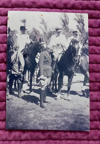 Foto Vieja Colecc Eva Peron Y Peron Caballo Consultar Stock