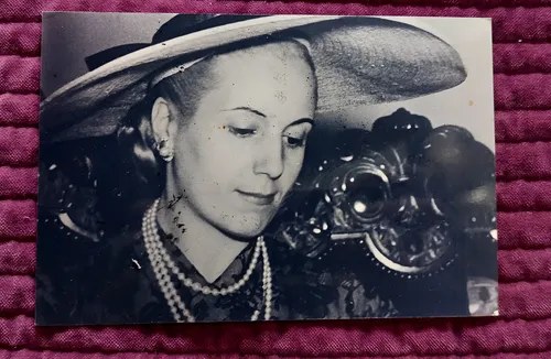 Foto Vieja Colecc Eva Peron, Evita Caballo Consultar Stock