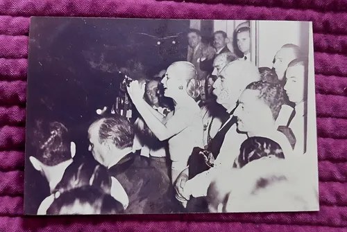 Foto Vieja Colecc Evita Discurso Consultar Stock
