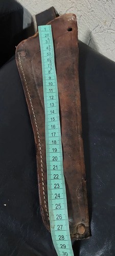 Funda Vaina Cuero Cuchillo Grande Consultar Stock Marrón - 2