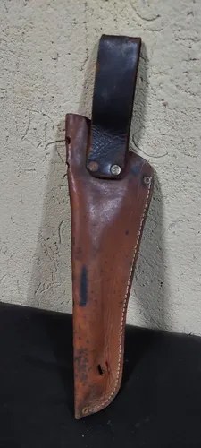 Funda Vaina Cuero Cuchillo Grande Consultar Stock Marrón - 4